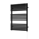 Crossmoor - Black Electric Towel Rail H736mm x W500mm 600w Standard