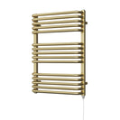 Crossmoor - Brushed Brass Electric Towel Rail H736mm x W500mm 400w Standard