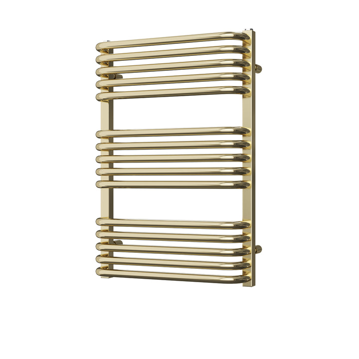 Crossmoor - Polished Brass Towel Radiator - H736mm x W500mm