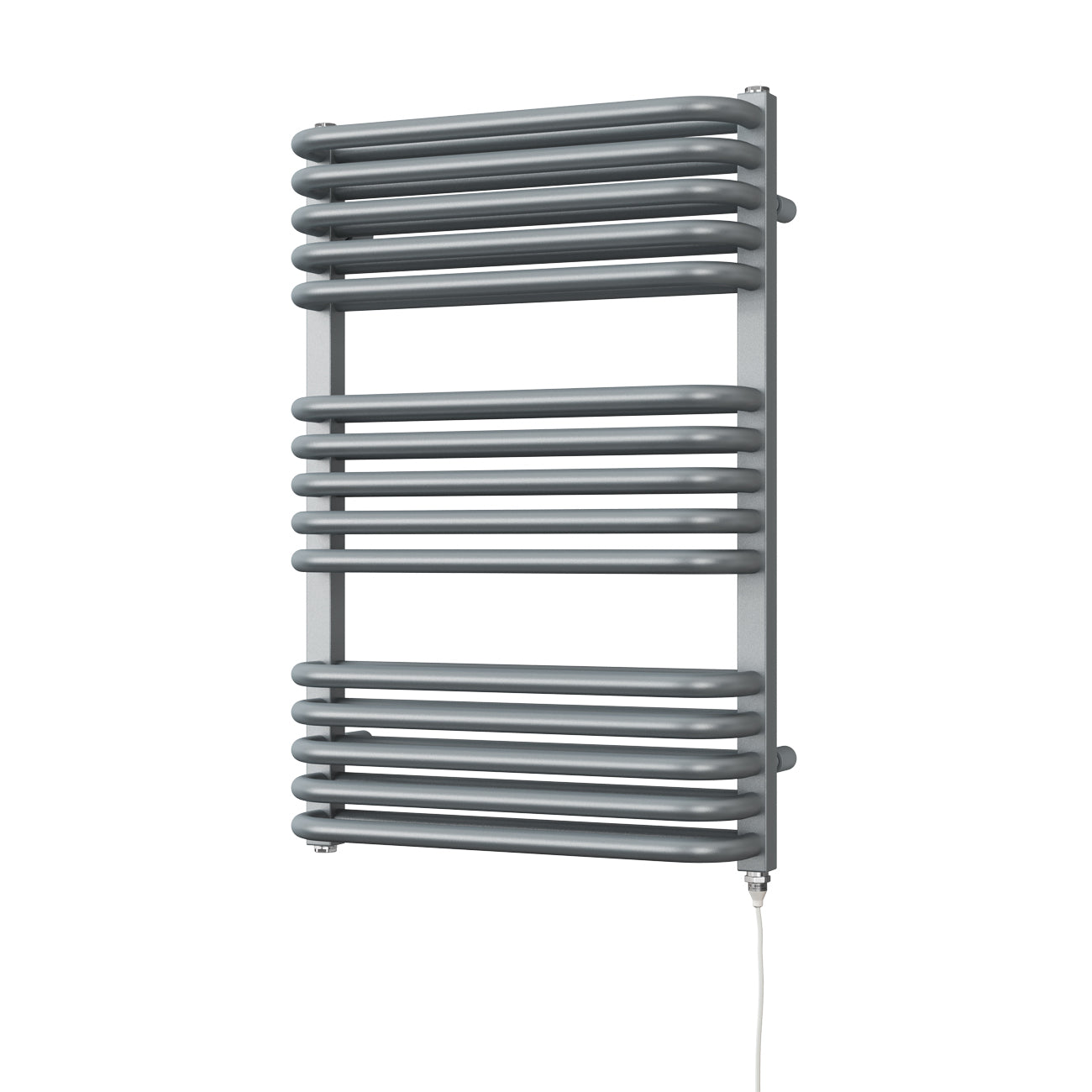 Crossmoor - Silver Electric Towel Rail H736mm x W500mm 600w Standard