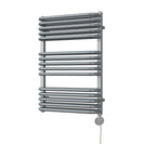 Crossmoor - Silver Electric Towel Rail H736mm x W500mm 600w Thermostatic