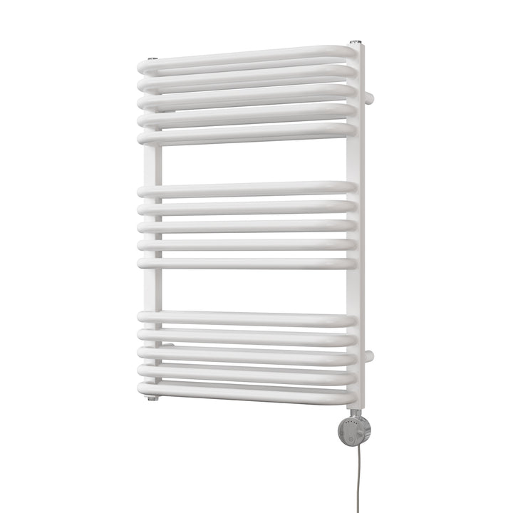 Crossmoor - White Electric Towel Rail H736mm x W500mm 600w Thermostatic