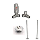 Derry Bold - Thermostatic Radiator Valve & Accessory Kit - Chrome Corner 15mm