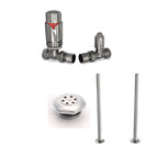 Derry Bold - Thermostatic Radiator Valve & Accessory Kit - Chrome Straight 15mm
