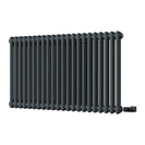 Alpha - Anthracite Column Electric Radiator H600mm x W988mm 2 Column 900w Thermostatic WIFI