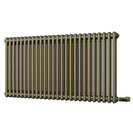 Alpha - Antique Brass Column Electric Radiator H600mm x W1164mm 2 Column 1200w Thermostatic WIFI