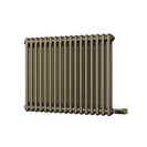 Alpha - Antique Brass Column Electric Radiator H600mm x W768mm 2 Column 700w Thermostatic WIFI