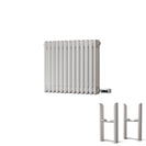 Alpha - White Column Electric Radiator H500mm x W599mm 3 Column 600w Thermostatic WIFI- Feet Included