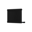 Alpha - Black Column Electric Radiator H500mm x W592mm 2 Column 500w Thermostatic WIFI