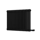 Alpha - Black Column Electric Radiator H600mm x W768mm 2 Column 700w Thermostatic WIFI