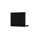 Alpha - Black Column Electric Radiator H500mm x W599mm 3 Column 600w Thermostatic WIFI