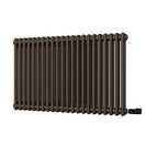 Alpha - Black Copper Column Electric Radiator H600mm x W988mm 2 Column 900w Thermostatic WIFI
