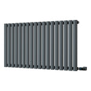 Omeara - Anthracite Horizontal Electric Radiator H600mm x W1044mm Single Panel 700w Thermostatic WIFI