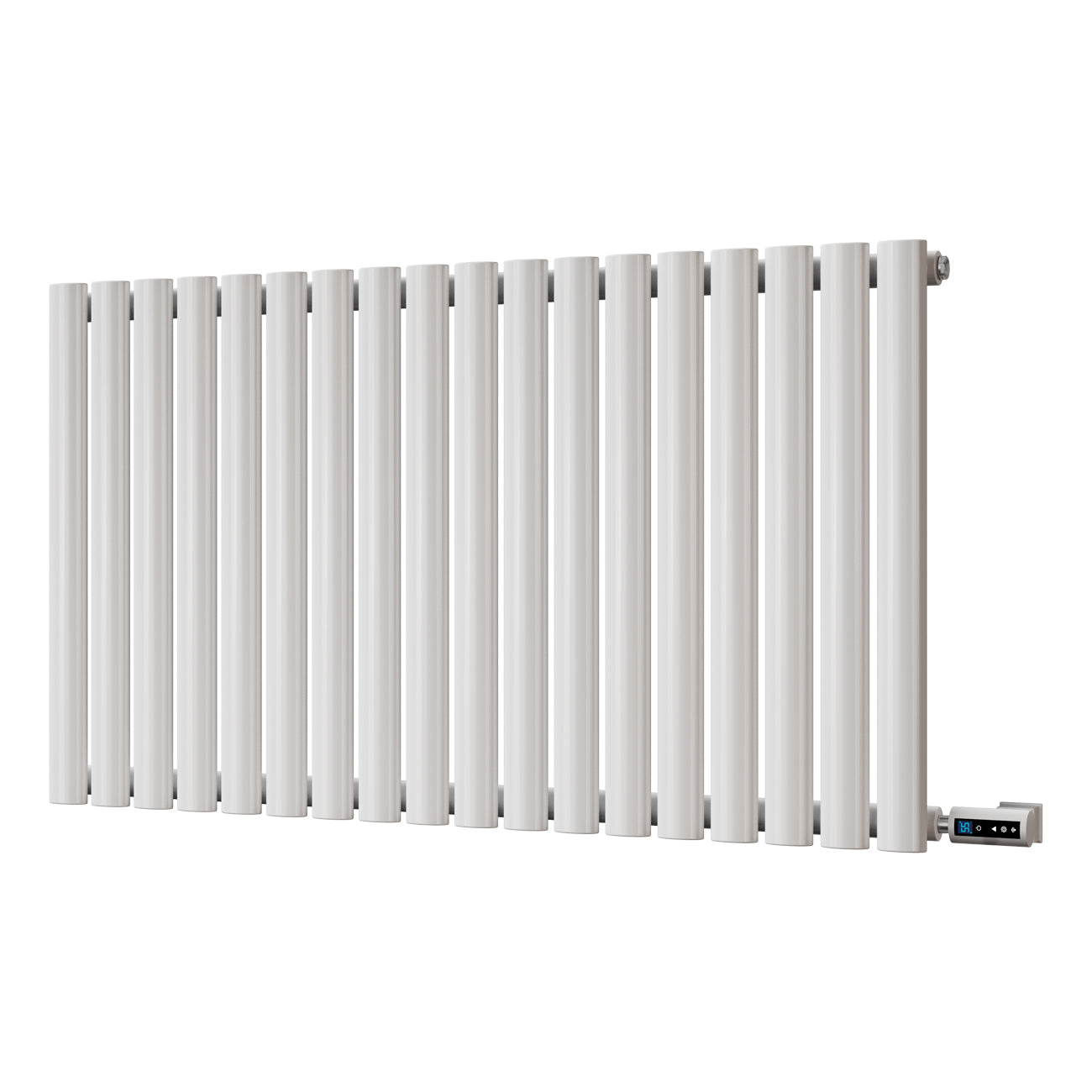 Omeara - White Horizontal Electric Radiator H600mm x W1044mm Single Panel 700w Thermostatic WIFI