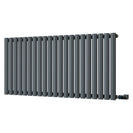 Omeara - Anthracite Horizontal Electric Radiator H600mm x W1218mm Single Panel 900w Thermostatic WIFI