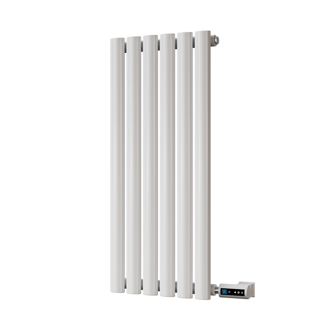 Omeara - White Horizontal Electric Radiator H800mm x W348mm Single Panel 200w Thermostatic WIFI