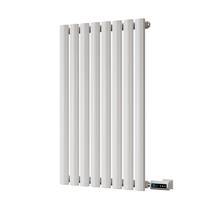 Omeara - White Horizontal Electric Radiator H800mm x W464mm Single Panel 400w Thermostatic WIFI