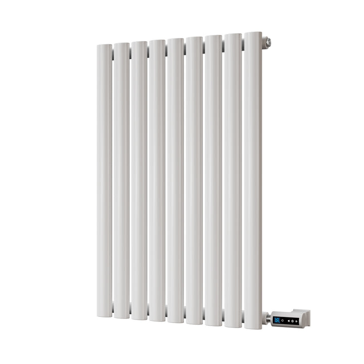 Omeara - White Horizontal Electric Radiator H800mm x W522mm Single Panel 500w Thermostatic WIFI