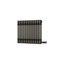 Alpha - Raw Metal Column Electric Radiator H500mm x W599mm 3 Column 600w Thermostatic WIFI
