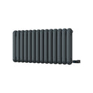 Sherwood - Anthracite Round Top Column Electric Radiator H500mm x W993mm 2 Column 900w Thermostatic WIFI