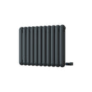 Sherwood - Anthracite Round Top Column Electric Radiator H600mm x W785mm 2 Column 600w Thermostatic WIFI