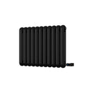 Sherwood - Black Round Top Column Electric Radiator H600mm x W785mm 2 Column 600w Thermostatic WIFI