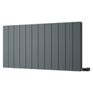Thetford - Anthracite Horizontal Electric Radiator Double Panel H600mm x W1124mm Smooth 1200w Thermostatic WIFI