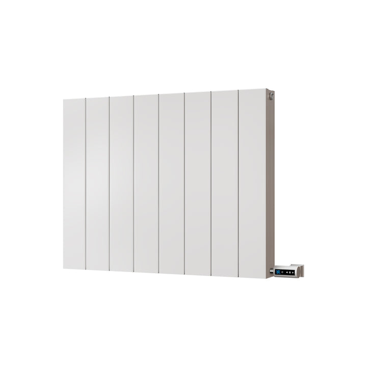 Thetford - White Horizontal Electric Radiator Double Panel H600mm x W748mm Smooth 600w Thermostatic WIFI