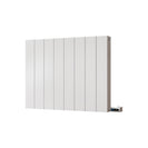 Thetford - White Horizontal Electric Radiator Double Panel H600mm x W748mm Smooth 600w Thermostatic WIFI