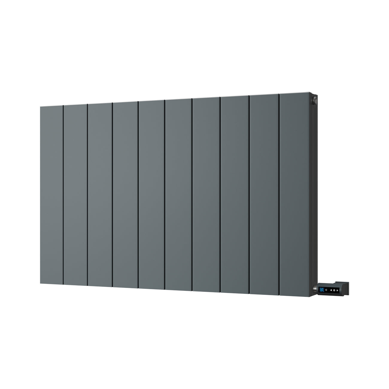 Thetford - Anthracite Horizontal Electric Radiator Double Panel H600mm x W936mm Smooth 900w Thermostatic WIFI