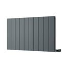 Thetford - Anthracite Horizontal Electric Radiator Double Panel H600mm x W936mm Smooth 900w Thermostatic WIFI
