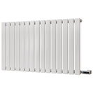 Typhoon White Horizontal Electric Radiator H600 x W1020mm Single Panel 700w Thermostatic WIFI - Feet Included