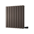 Typhoon - Black Copper Horizontal Electric Radiator H600mm x W544mm Double Panel 500w Thermostatic WIFI