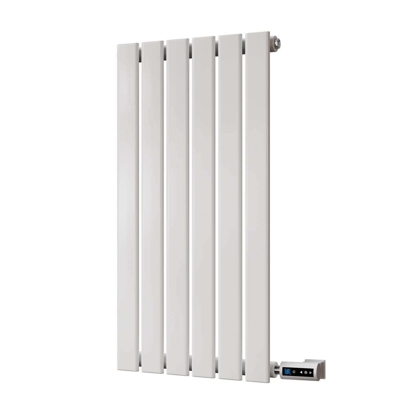 Typhoon - White Horizontal Electric Radiator H800mm x W408mm Single Panel 300w Thermostatic WIFI