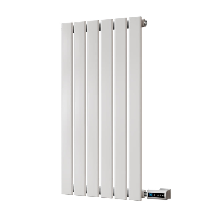 Typhoon - White Horizontal Electric Radiator H800mm x W408mm Single Panel 300w Thermostatic WIFI
