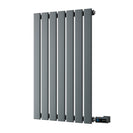 Typhoon - Anthracite Horizontal Electric Radiator H800mm x W476mm Single Panel 400w Thermostatic WIFI