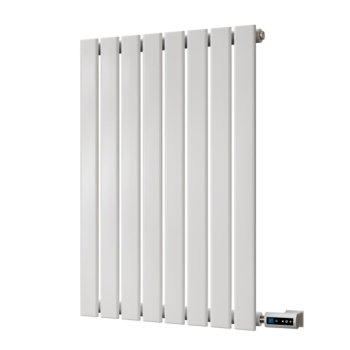 Typhoon - White Horizontal Electric Radiator H800mm x W544mm Single Panel 500w Thermostatic WIFI