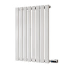 Typhoon - White Horizontal Electric Radiator H800mm x W544mm Single Panel 500w Thermostatic WIFI