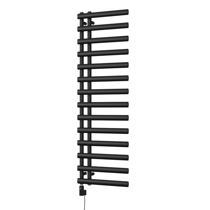 Elyan - Black Electric Towel Rail H1592mm x W500mm 700w Thermostatic WIFI