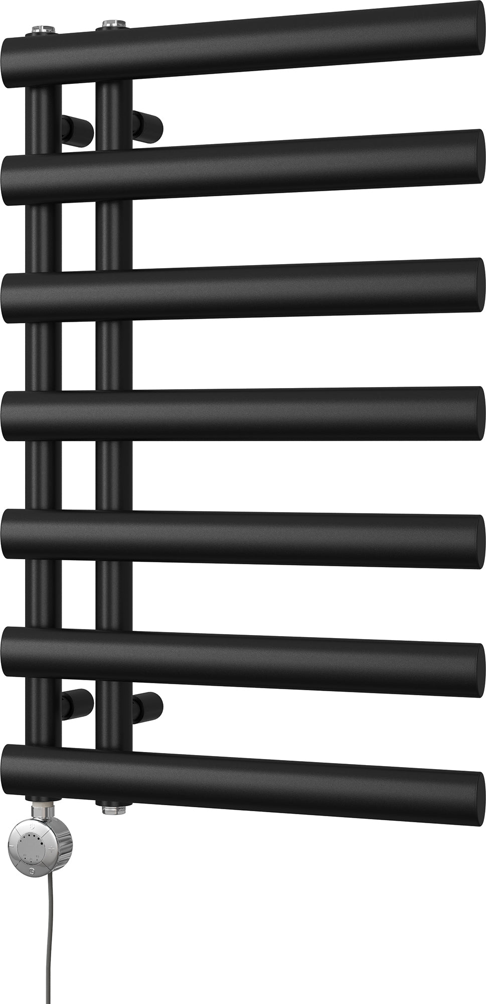 Elyan - Black Electric Towel Rail H766mm x W500mm 300w Thermostatic