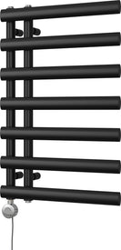 Elyan - Black Electric Towel Rail H766mm x W500mm 300w Thermostatic