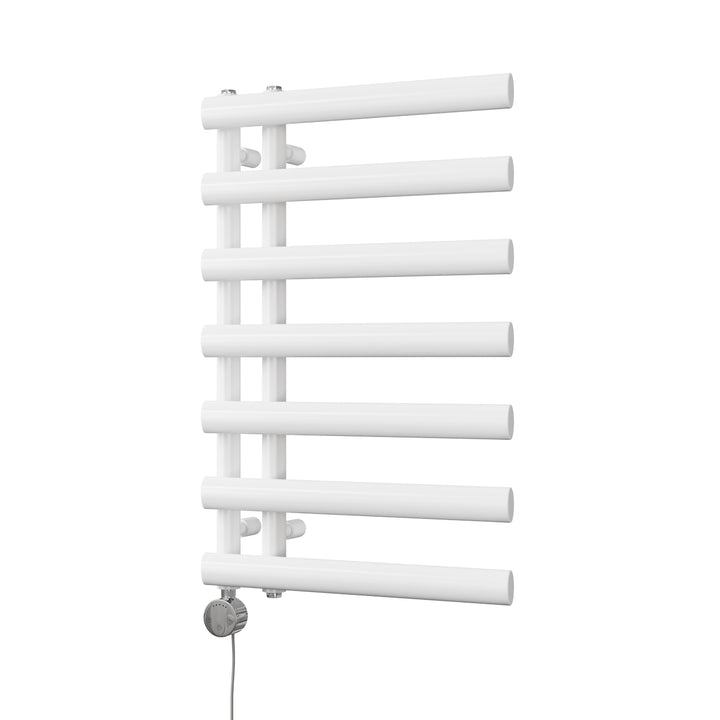 Elyan - White Electric Towel Rail H766mm x W500mm 300w Thermostatic