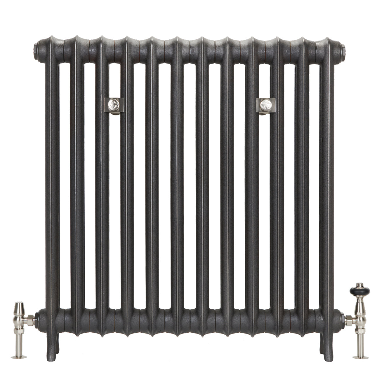 Emmeline I - Ceramic White Cast Iron Column Radiator H865mm x W1094mm 1 Column - Floor Standing