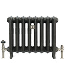 Emmeline III - Chalk White Cast Iron Column Radiator H470mm x W429mm 3 Column - Floor Standing
