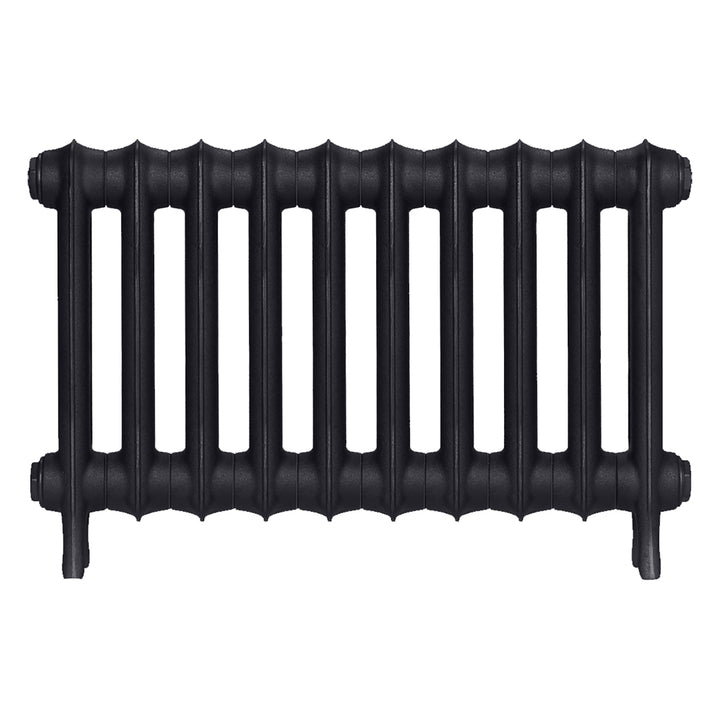 Emmeline I - Astral Grey Dark Cast Iron Column Radiator H407mm x W695mm 1 Column - Wall Hung