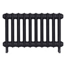 Emmeline I - Astral Grey Dark Cast Iron Column Radiator H407mm x W695mm 1 Column - Wall Hung