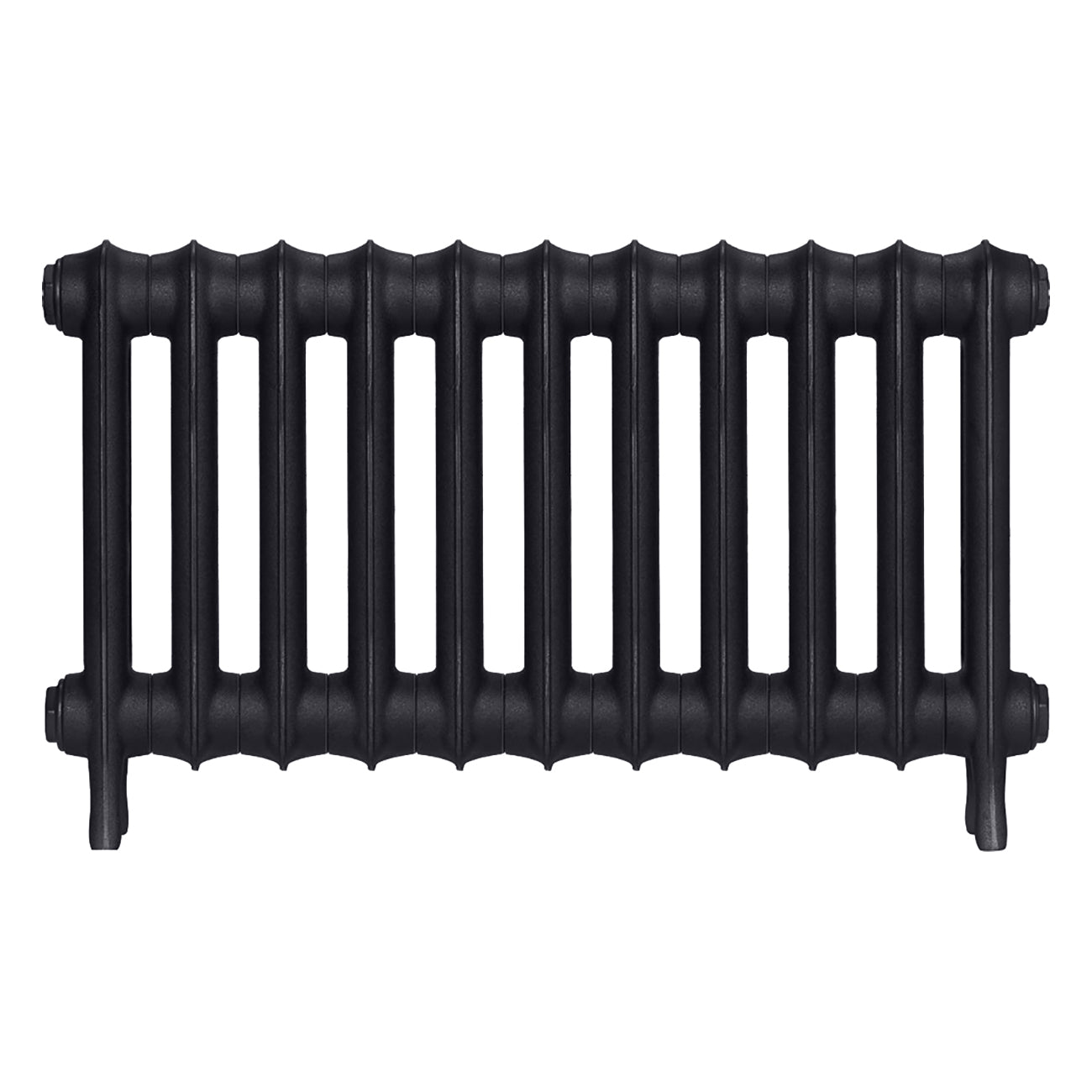Emmeline I - Astral Grey Dark Cast Iron Column Radiator H407mm x W762mm 1 Column - Wall Hung