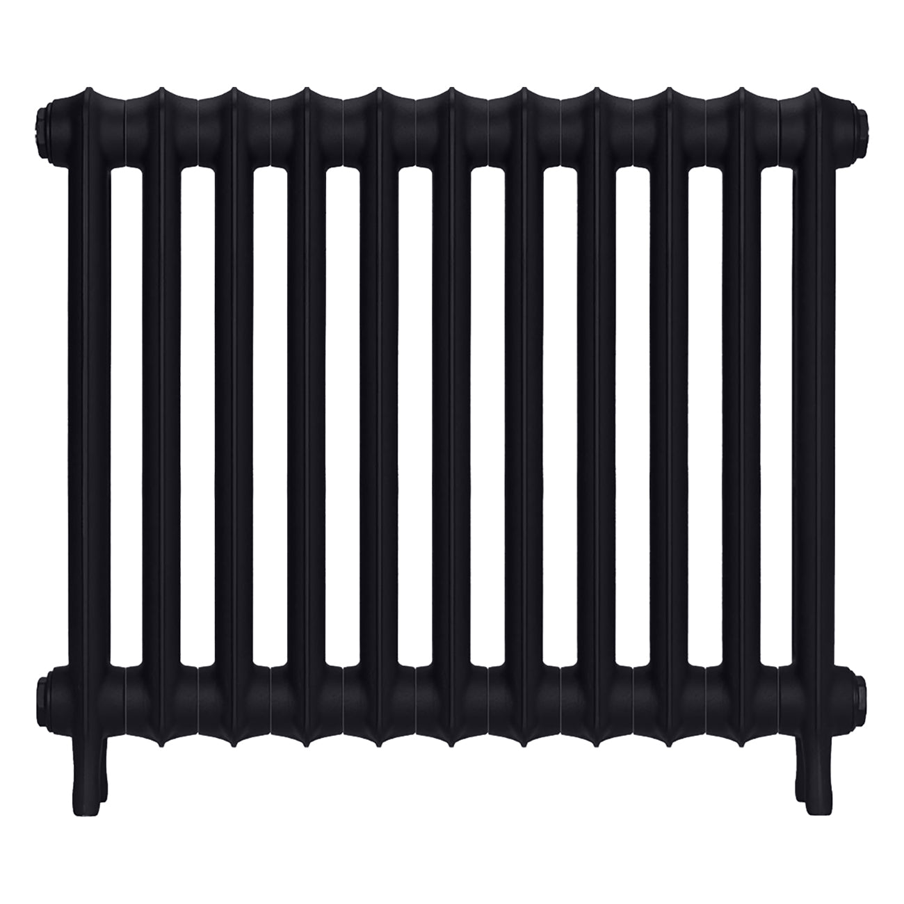Emmeline I - Astral Grey Dark Cast Iron Column Radiator H607mm x W762mm 1 Column - Wall Hung