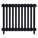 Emmeline I - Astral Grey Dark Cast Iron Column Radiator H607mm x W762mm 1 Column - Wall Hung