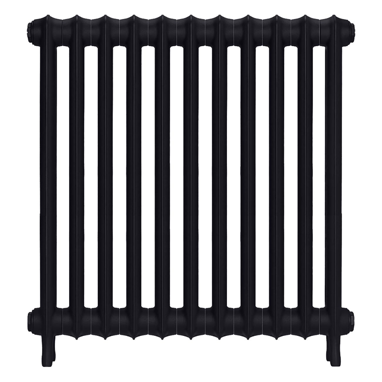 Emmeline I - Astral Grey Dark Cast Iron Column Radiator H807mm x W762mm 1 Column - Wall Hung
